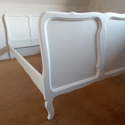 Bed Queen Anne brocante 90 x 200